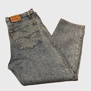 Levis Jeans Mens 38x30 Blue VTG 90s 550 Relaxed Fit USA Light Stone Wash